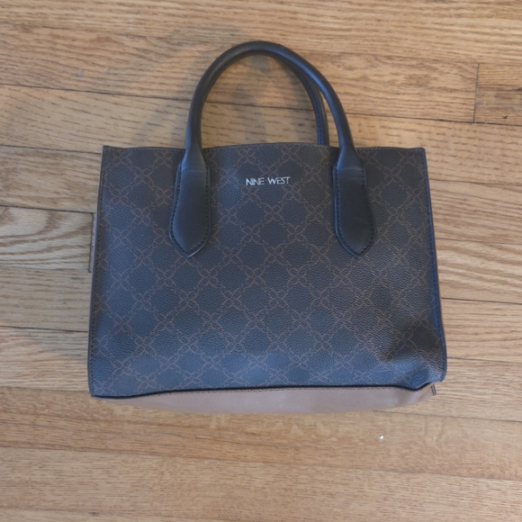 Nine West Handbags - Nine West Elegant Black and Brown Satchel